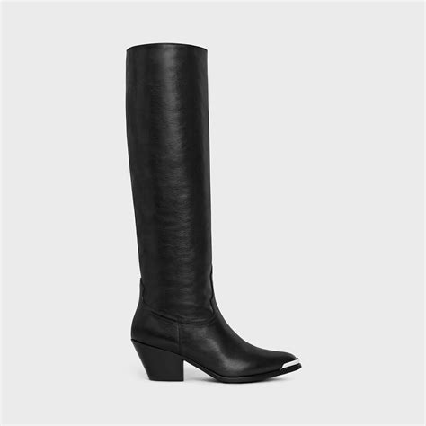 celine western|CELINE LOLA BOOTS HIGH WESTERN BOOTS WITH METAL .